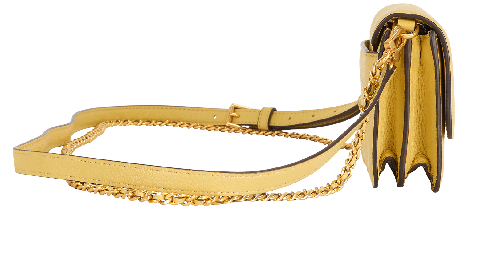 Britten, &pound;140, Handbags, Yellow, Leather, Side view